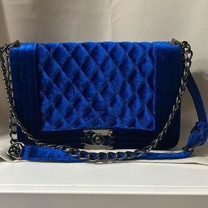 Royal Blue Like New chain purse
